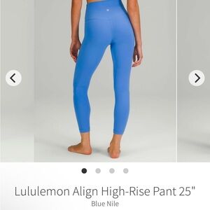 Lululemon Align Pant 25 - Blue Nile